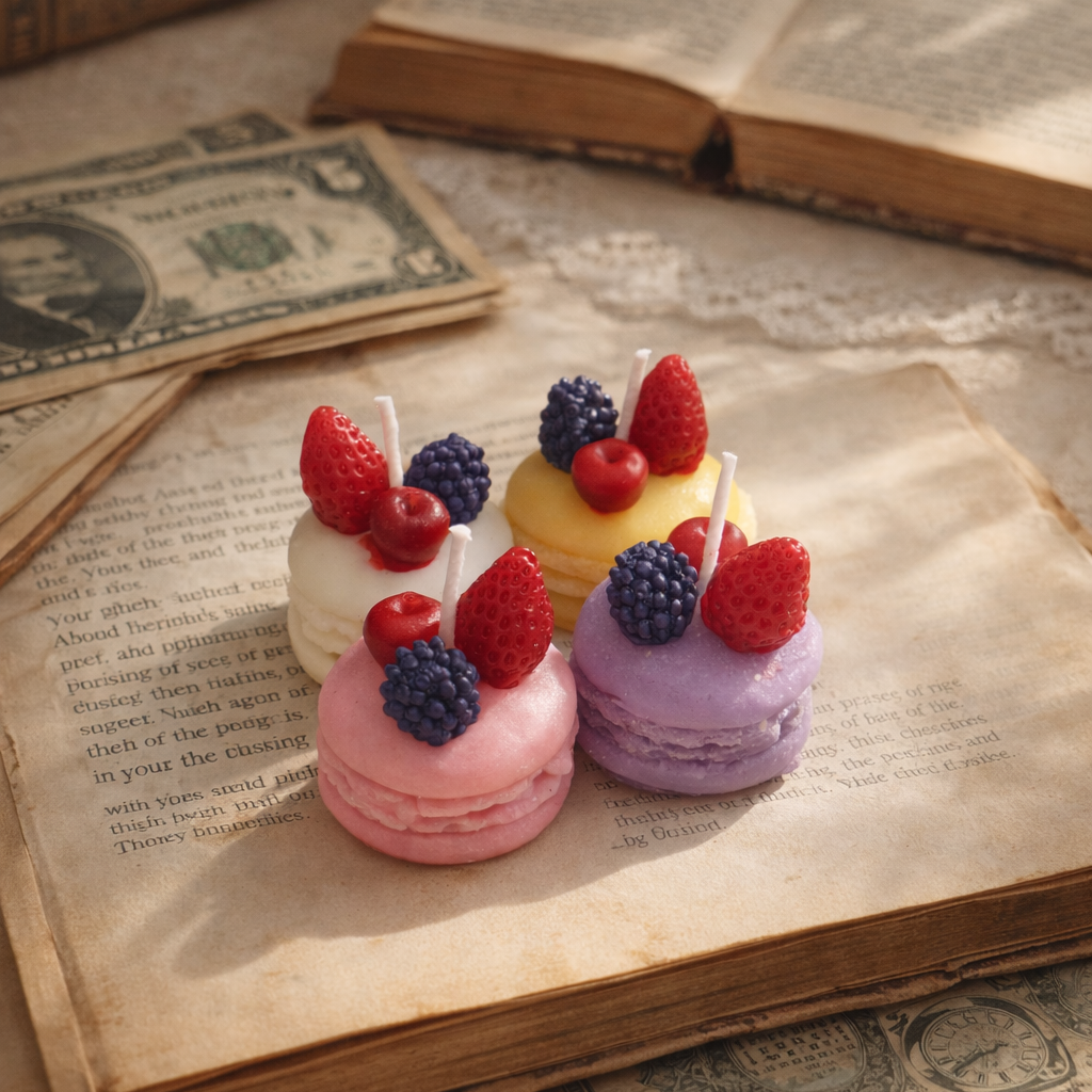 Macrons Candles Pack Of 4