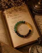 Money Magnet Bracelet Displayed on an old book