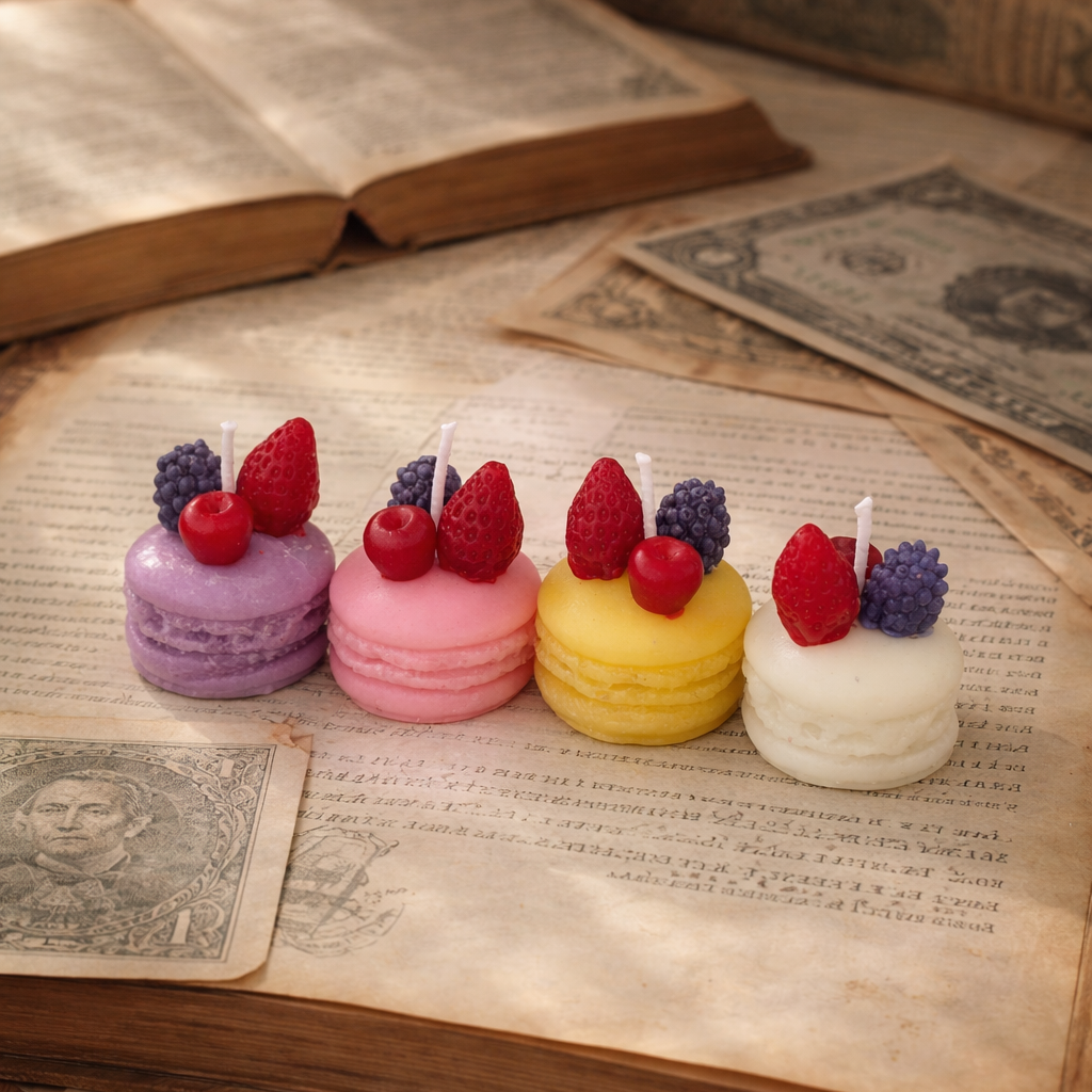 Macrons Candles Pack Of 4