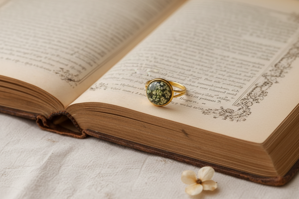 Queen Anne’s Lace Adjustable Ring