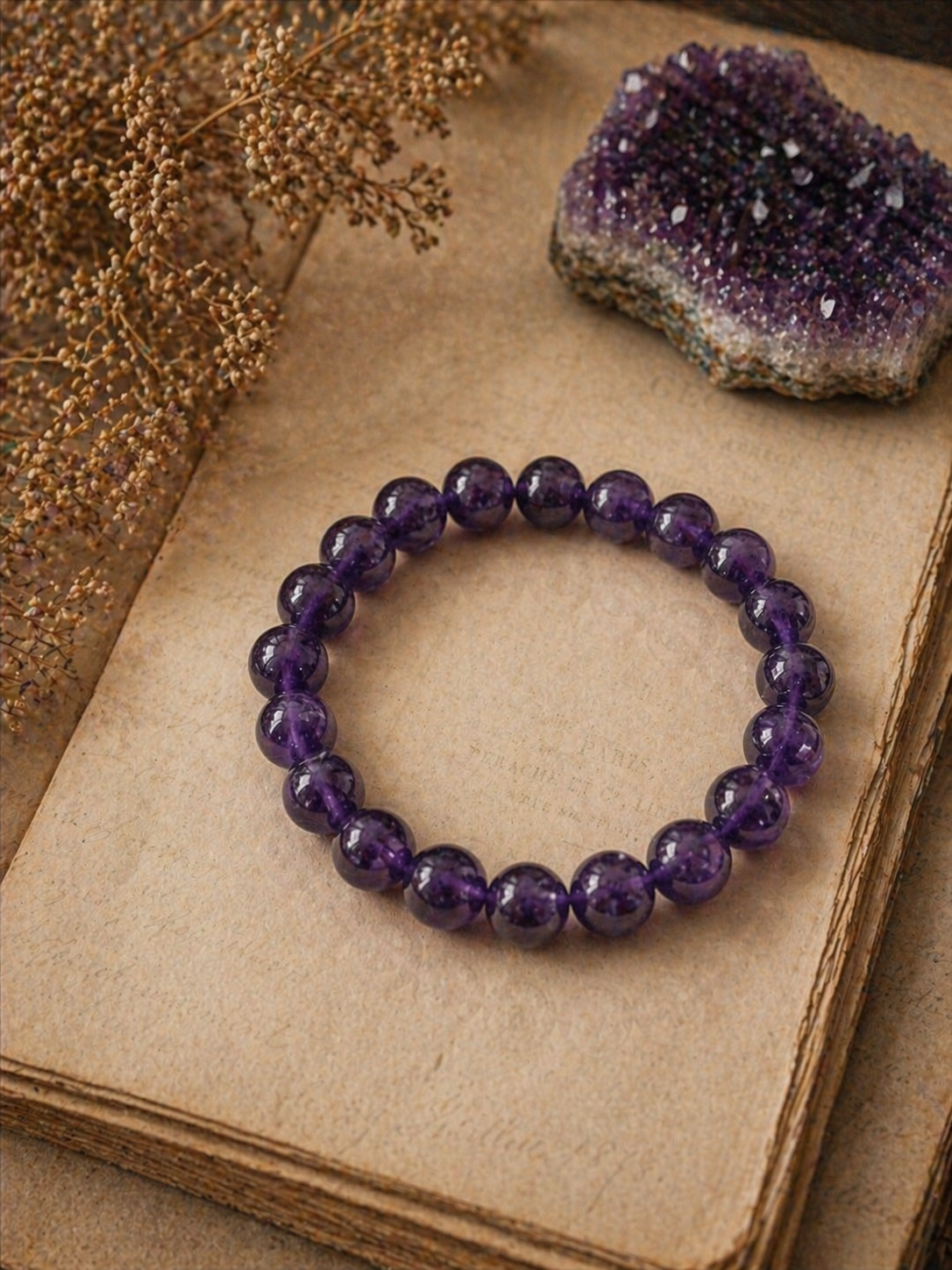 Amethyst Bracelet Wide Shot