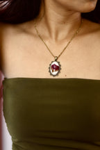 Deep Red Rose Pendant