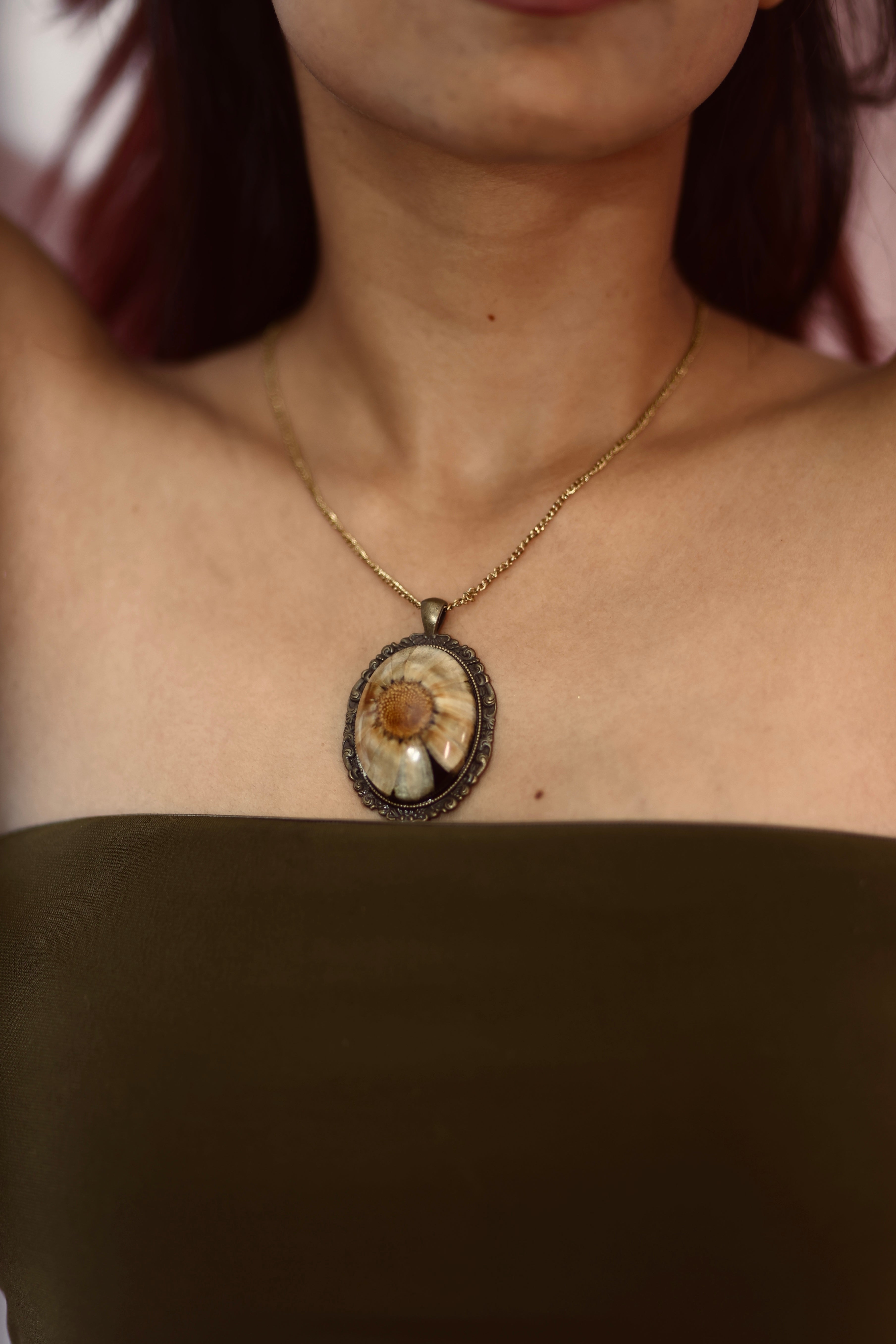 Sunflower Blooming Pendant