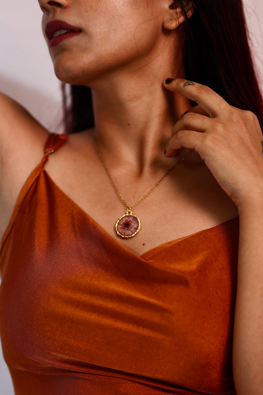 Chrysanthemum Pendant: “Whispers of Wisdom”