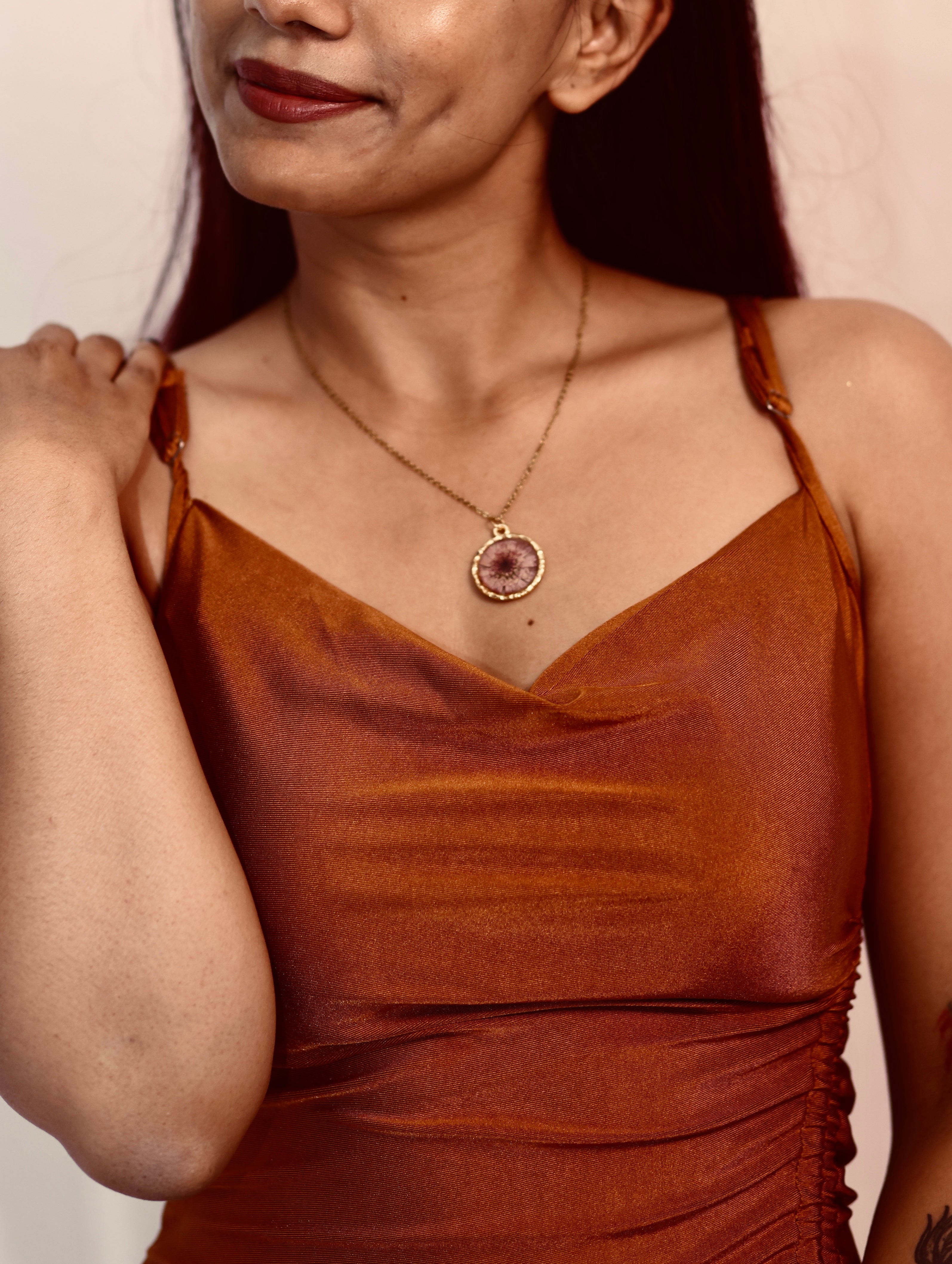 Chrysanthemum Pendant: “Whispers of Wisdom”