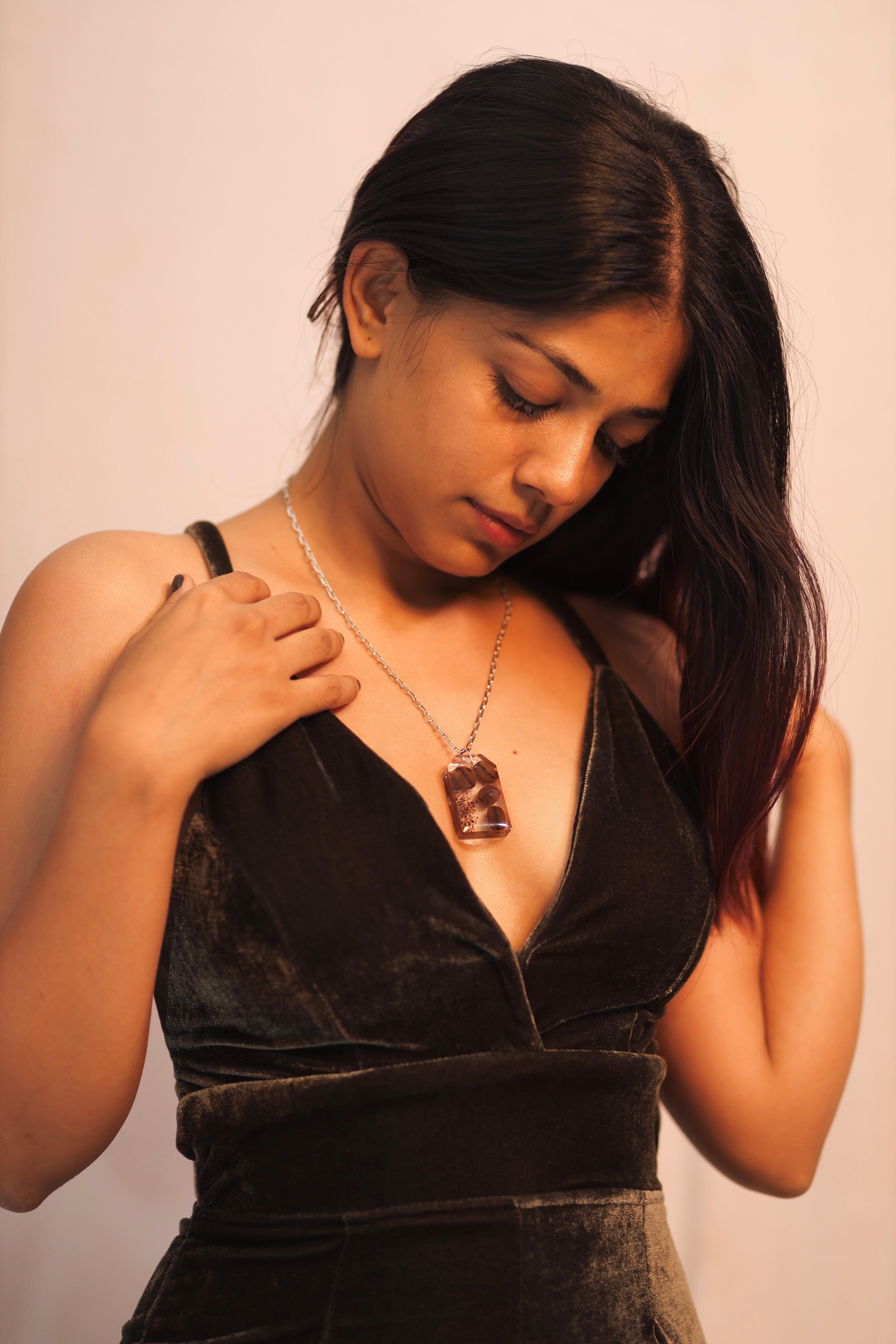 Unisex Coffee Bean Pendant: “For the Caffeine Soul