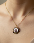 Purple Rose Pendant