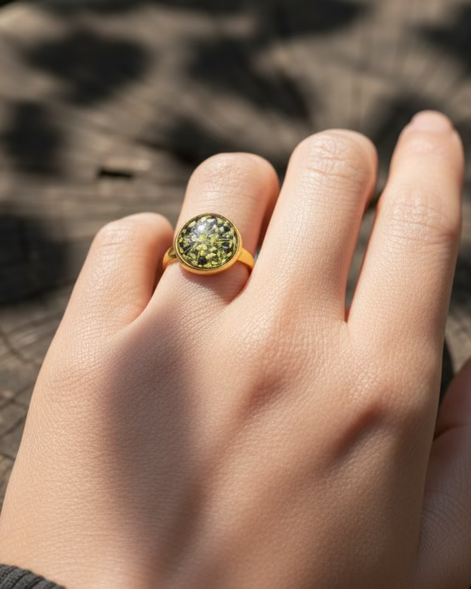 Queen Anne’s Lace Adjustable Ring