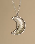 Lavender Crescent Pendant