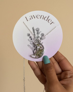 Lavender Crescent Pendant