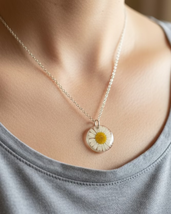 White Aster Pendant