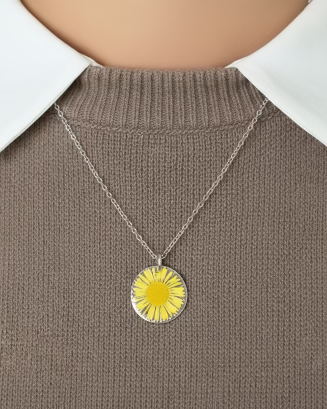 Yellow Aster Pendant