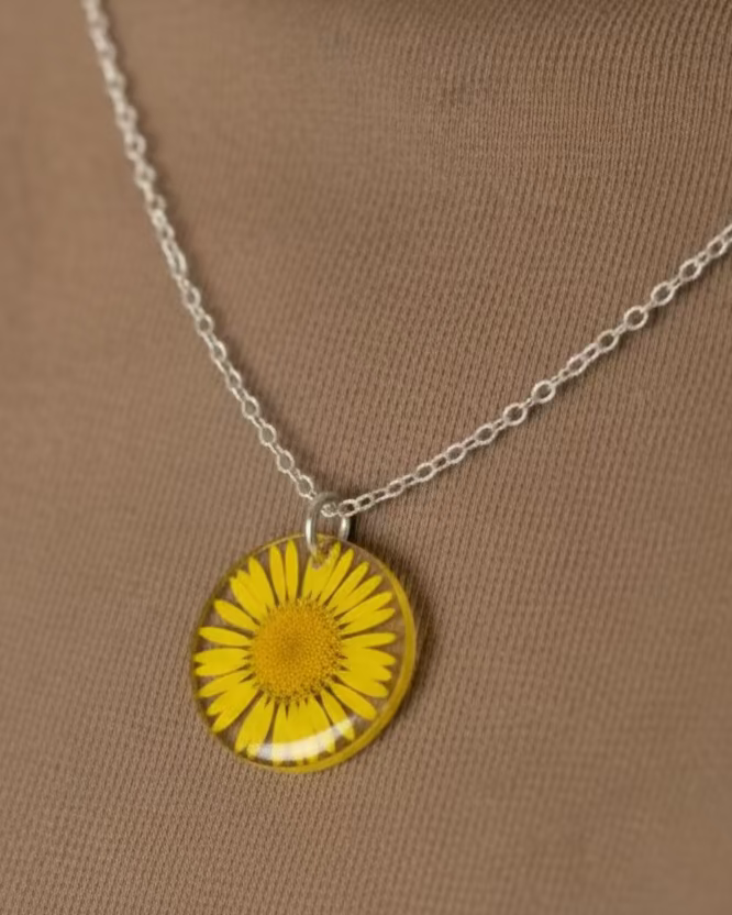 Yellow Aster Pendant