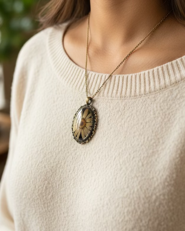 Sunflower Blooming Pendant