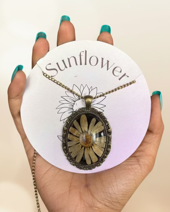 Sunflower Blooming Pendant