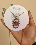 Deep Red Rose Pendant