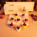Strawberry Macrons Candles Pack Of 8